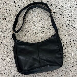 Black shoulder crossbody bag